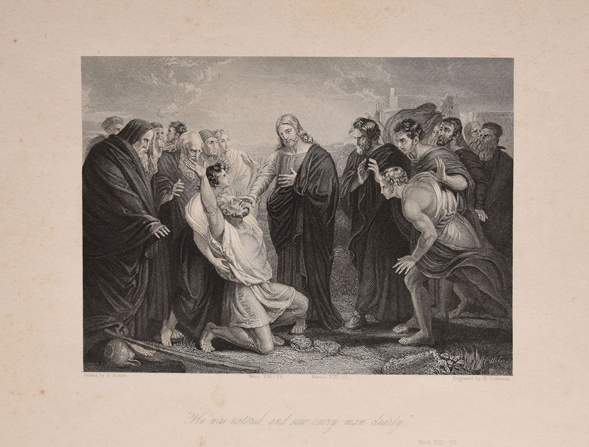 Jesus healing the blind man